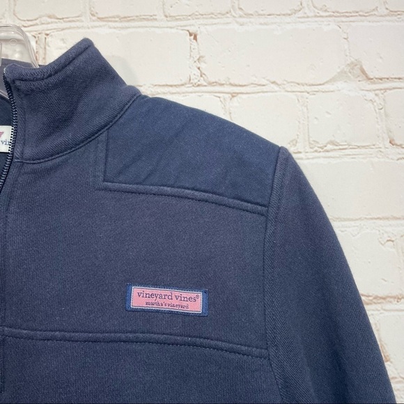 Vineyard Vines 1/4 Zip Shep Shirt Womens Size Small Blue Logo - Picture 4 of 8